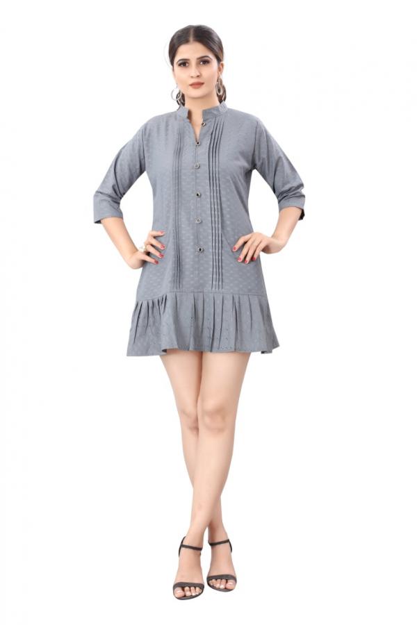 Western Top 24 Jacquard Ethnic Wear Short Frock Collection